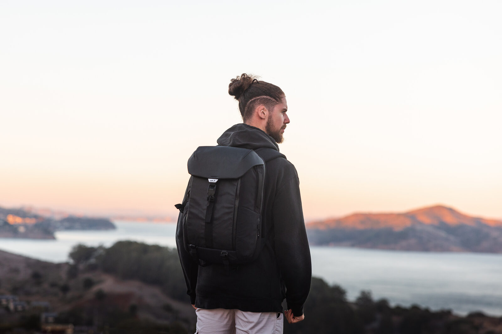 Mous 25L Extreme Commuter backpack in outdoor setting